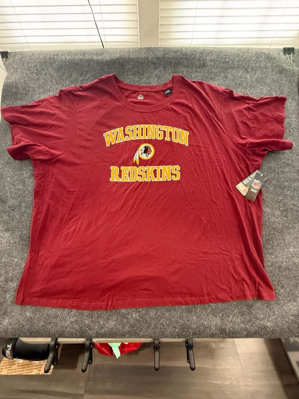 Rare Retired Majestic Washington Redskins NFL T-Shirt NWT Size 8XL Big Mancave